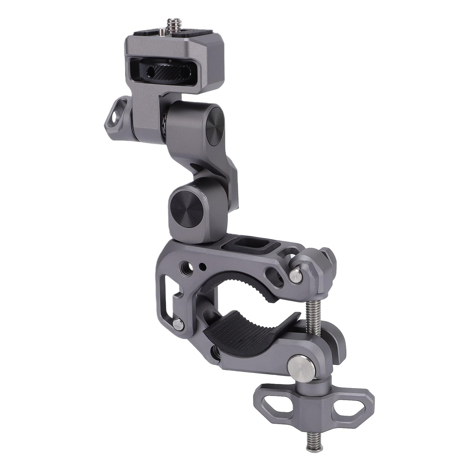 Supporto Morsetto per Action Camera, Adattabile a Manubrio | Lega di alluminio, rotazione di 360 gradi, compatibile con DJI,