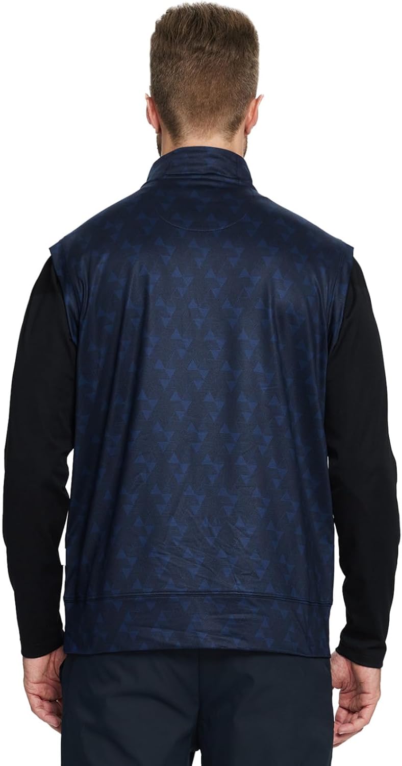 Rouen Mens Vests Outerwear Lightweight Moisture Wicking Midlayer Sleeveless Sports Golf Quarter Zip Pullover Mens Vest - Image 4