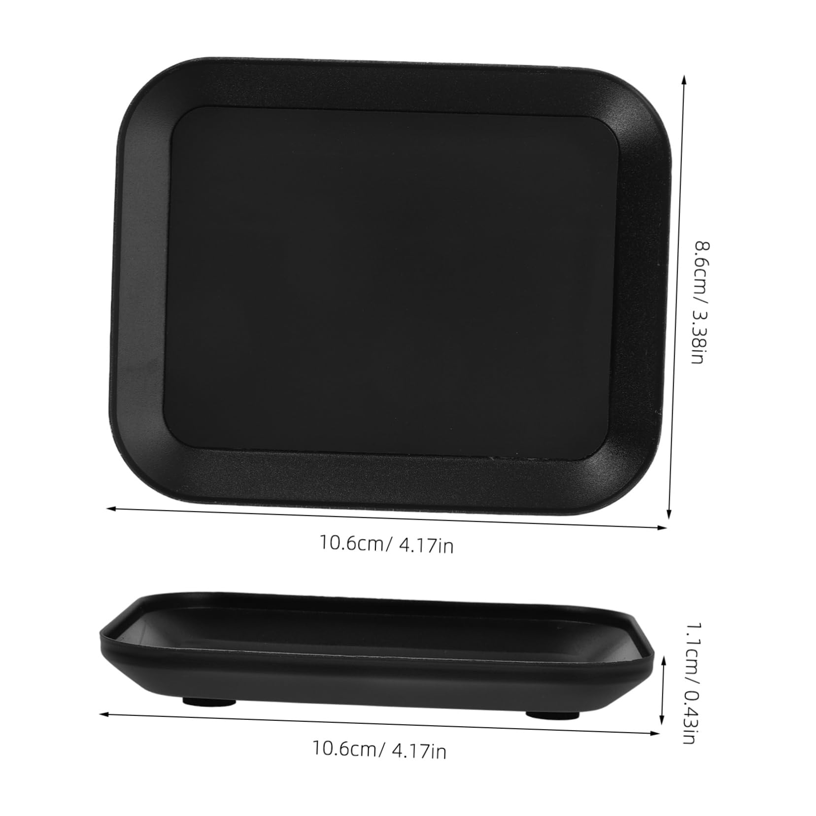 VILLCASE Aluminum Alloy Screw Tray for Mechanics Black Magnetic Parts Storage Plate with Individual Slots for Efficient Tool Organizing and Home Garage Crafts