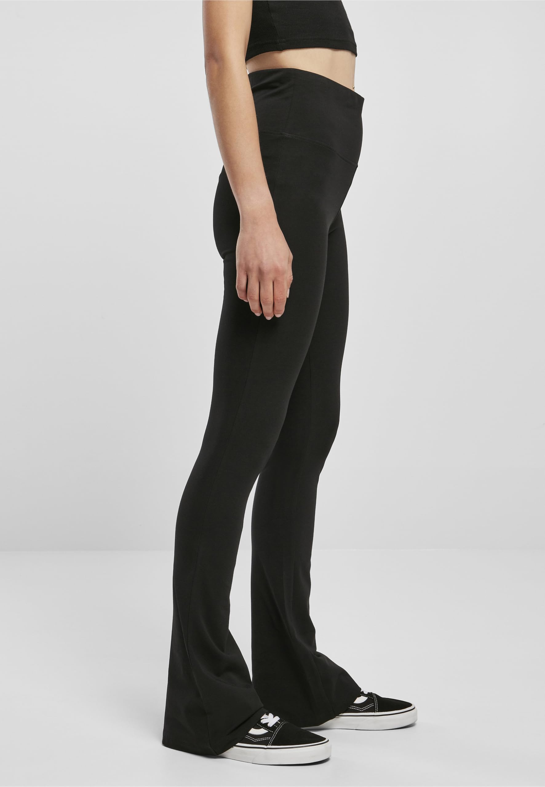 Urban Classics Damen Ladies Organic Stretch Jersey Bootcut Leggings