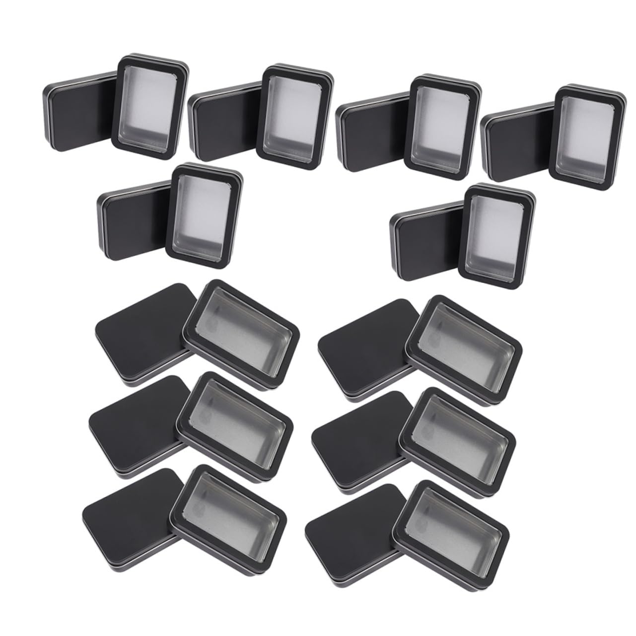 Rangement de petits objets en lot de 12 boîtes rectangulaires pour éliminer le désordre des placards