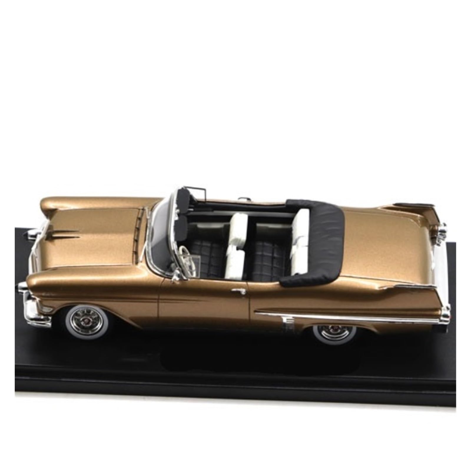 Modellino Di Auto In Lega Di Zinco 1/43 Per Cadillac 1957 Oro Convertibile Classico Modello Di Auto In Resina Pressofusa Collezione Esposizione Statica Modellino Di Auto Pressofuso