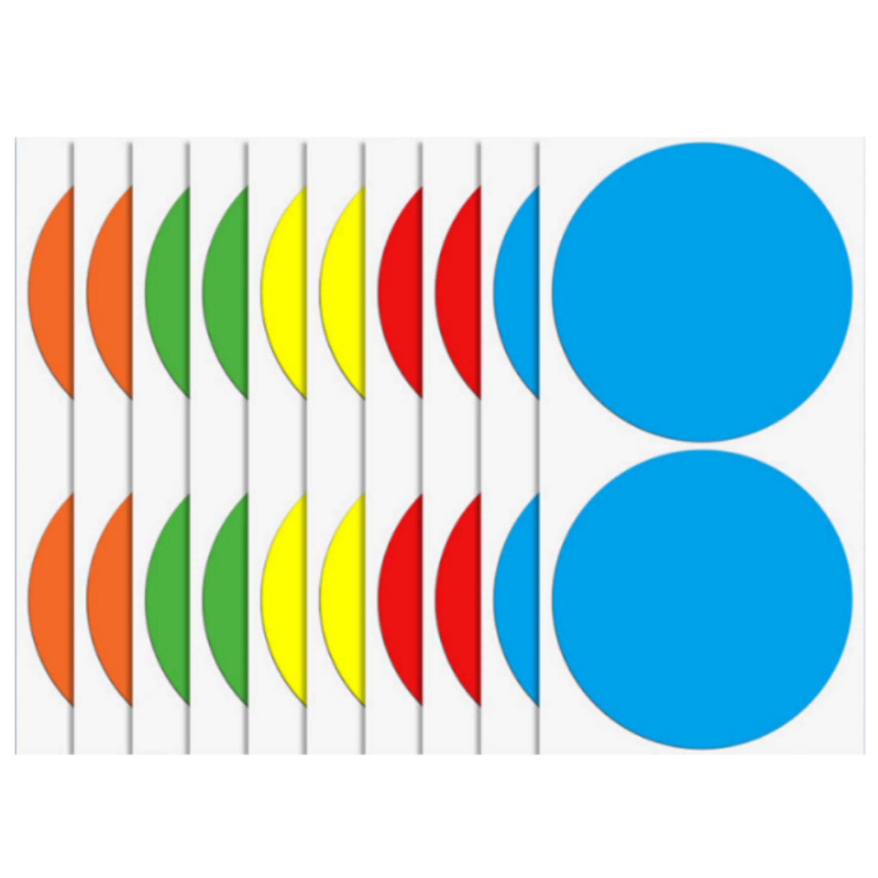 40 Pcs Large 5 Color Sticky Labels 100 X 100 mm Plain(Classic 5-Color) โ image 1