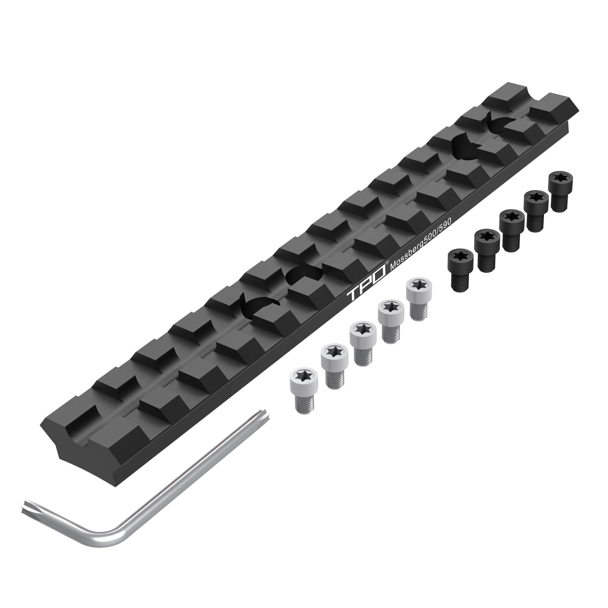 TPO Mossberg 500/590 Series Shotgun PicatinnyWeaver Rail Mount 13 Slots Scope Base Top Rail Mount