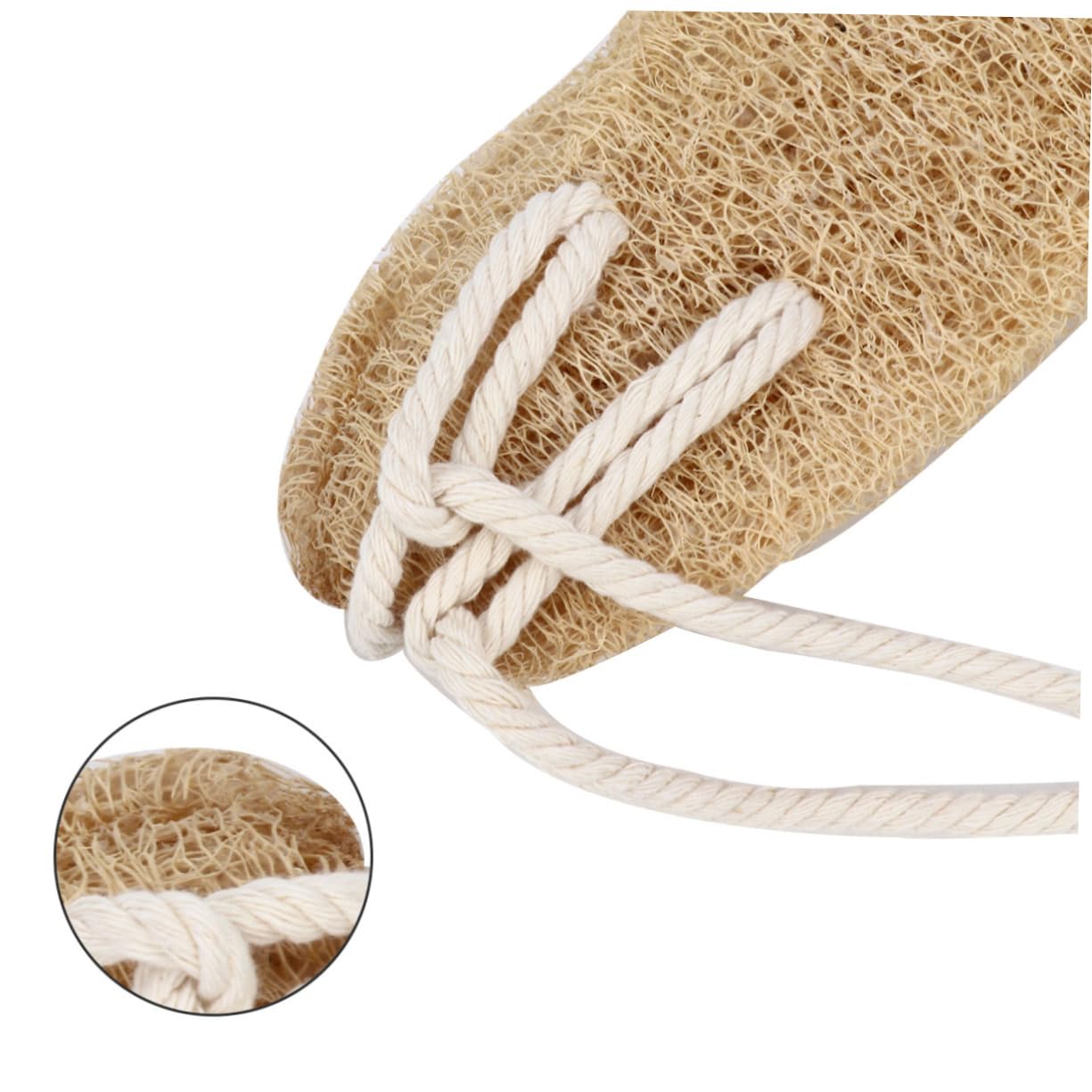 MAGICLULU 3 Pz Asciugamano Da Bagno in Luffa Scrubber Per La Schiena in Luffa Cinghia Del Corpo Del Bagno Spugna Di Luffa Naturale Spugne Cintura Da Bagno Fibra Vegetale Naturale Glassato