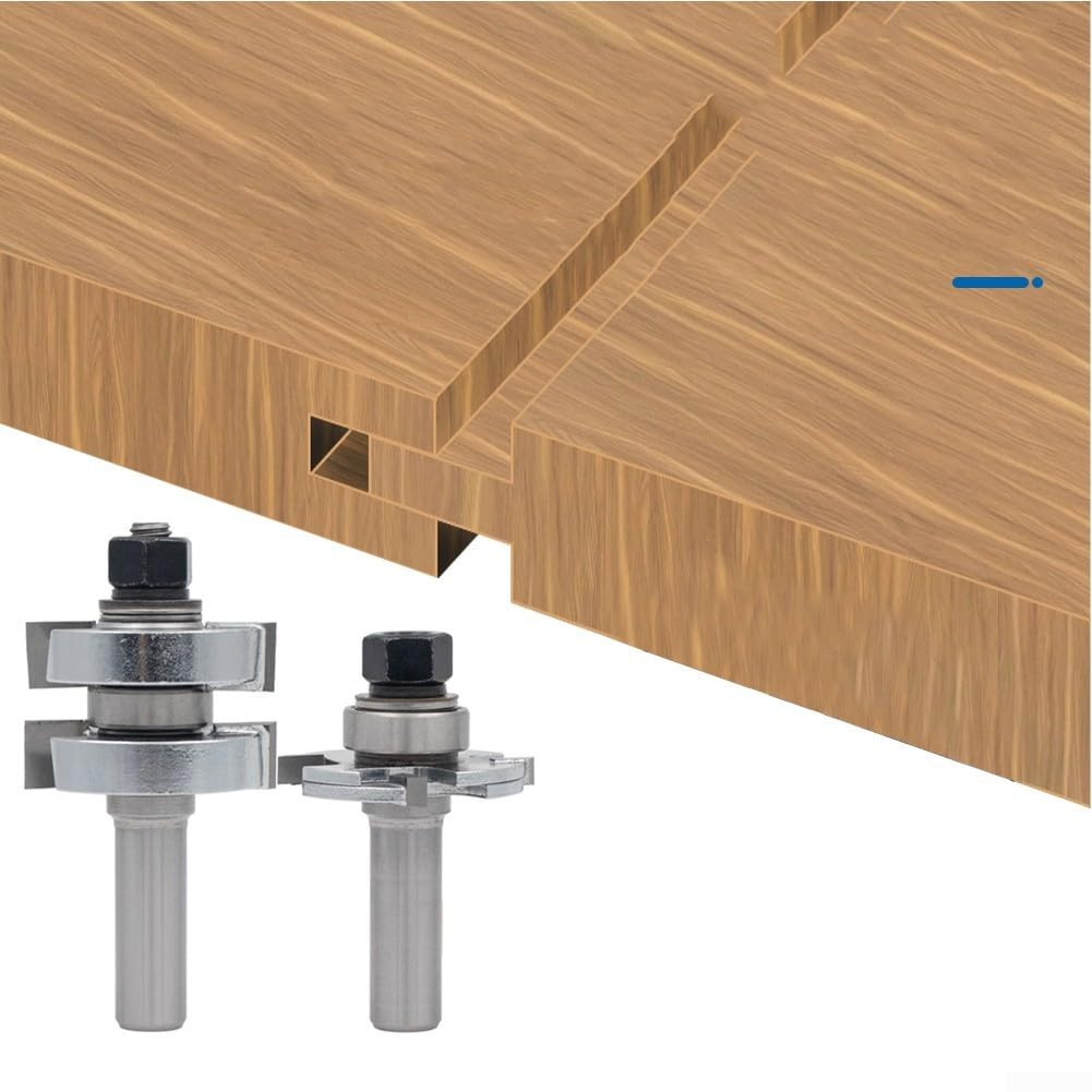 Fresa per Tenone e Mortasa Regolabile Set Fresa per Tenone e(two-piece set)