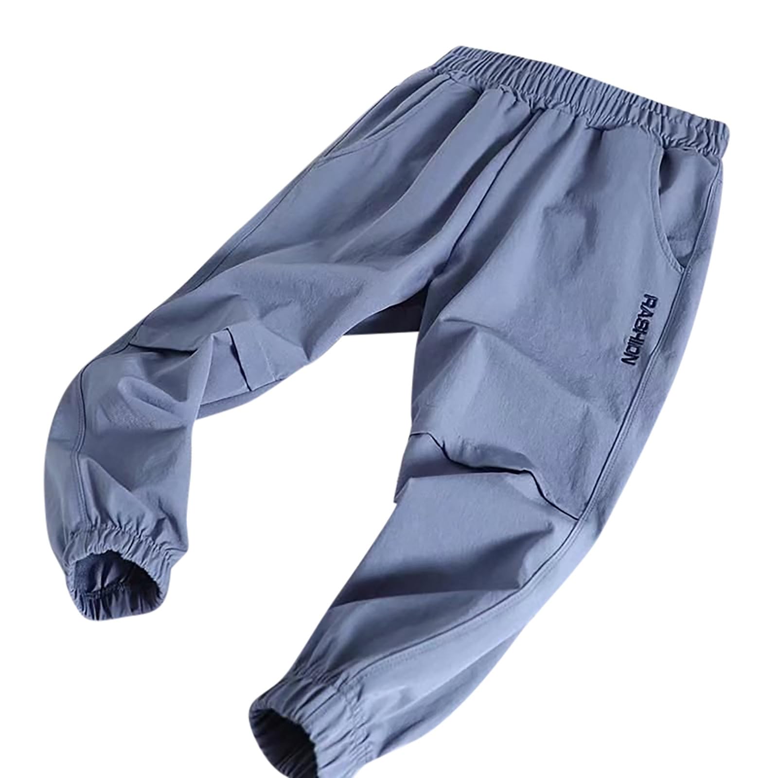 Generisch 2026 Pantalones deportivos para niños y niños, pantalones de jogging, pantalones casuales con cintura elástica, leggings sudoración, azul, 4-5 años