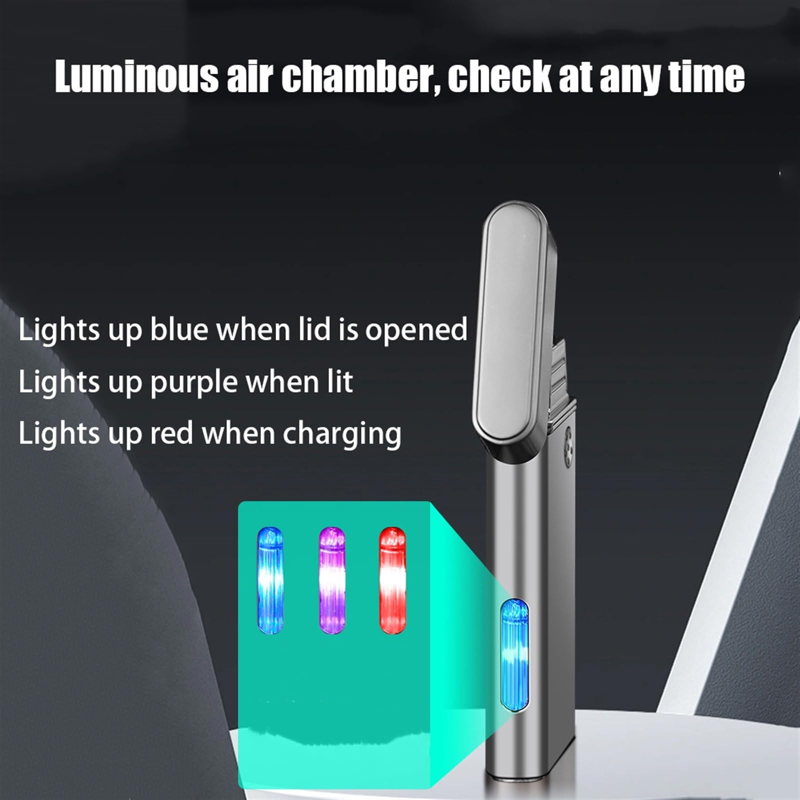 VIPAVA Sprach-Feuerzeug - Intelligentes Butan-Feuerzeug Mit Jet-Flamme