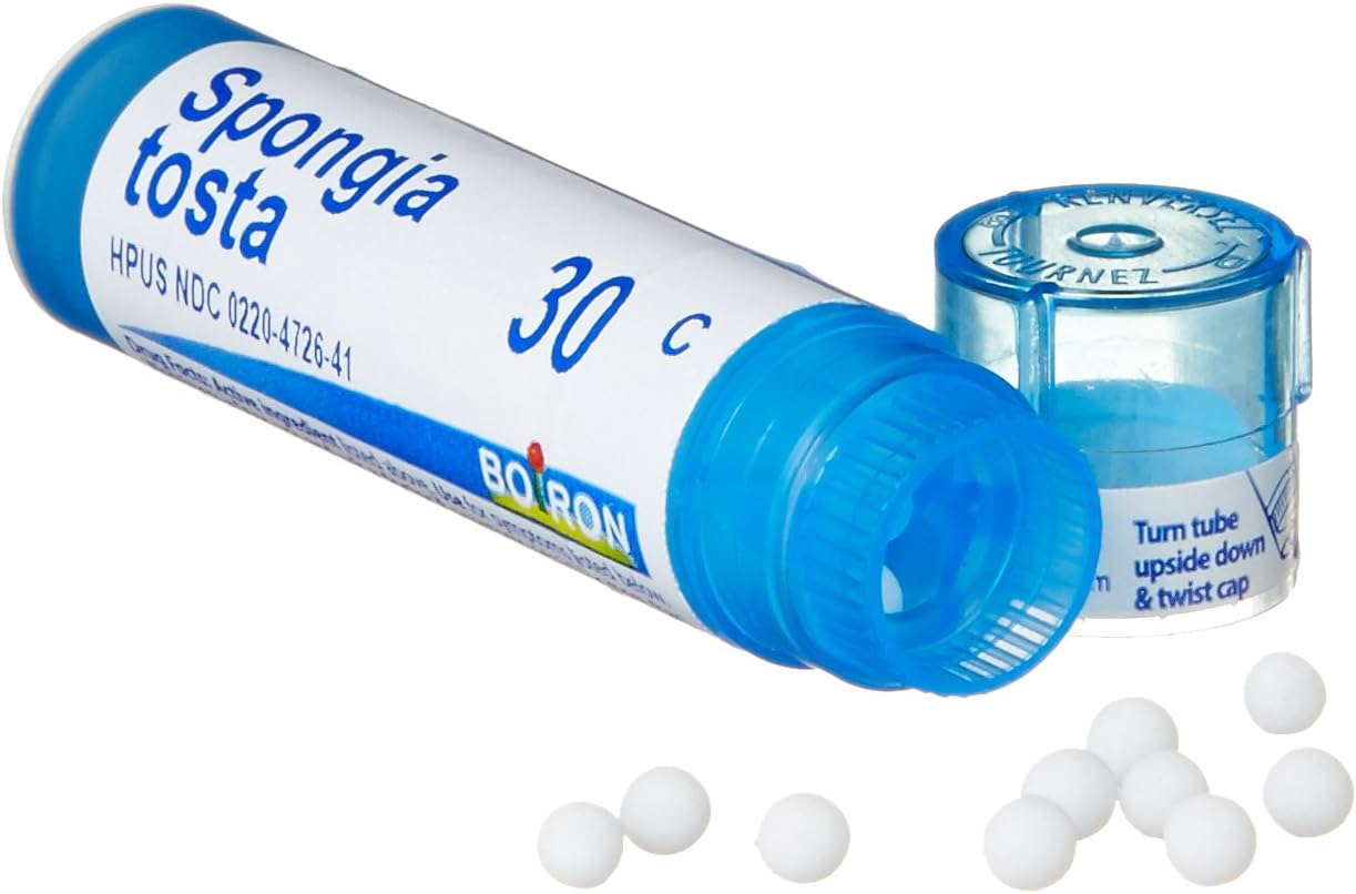 Boiron Spongia Tosta 30C (Pack of 5), Homeopathic Medicine for Croupy Cough