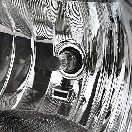 Carpartsinnovate Fits 03-06 Chevy Silverado Avalanche Clear Lens Fog Lights Driving Bumper Lamps+Bulbs