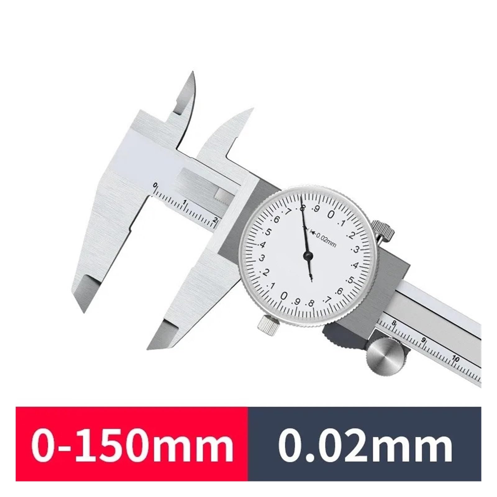 Vernier Calipers 0-150/200mm Dial Calipers Metal Gauges Rulers Depth Measuring Tools(0-150mm no Box)