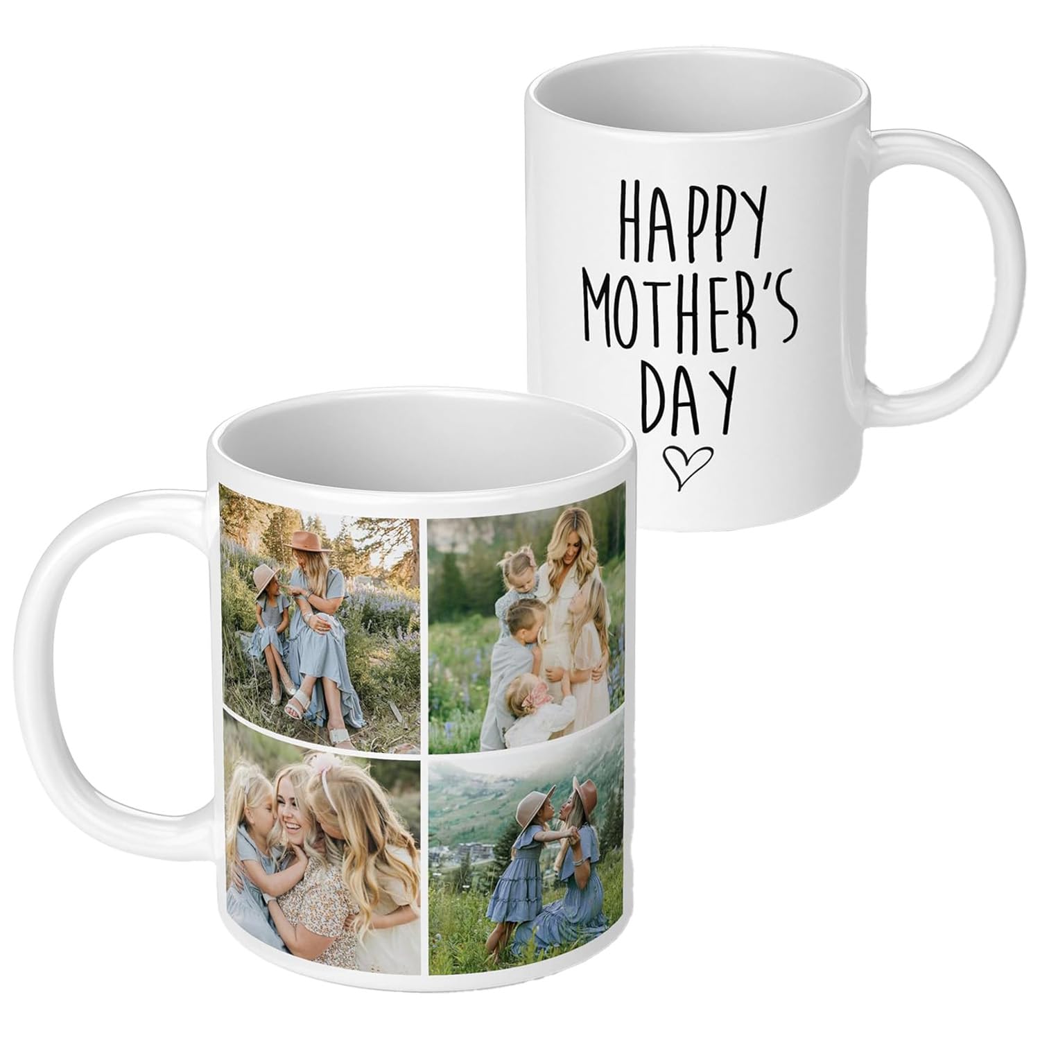 Personalised Mum Mug - Photo Collage | Personalised Mum's Birthday Gift, Mother Birthday Present | Photo Upload | World's Best Mum, Mother's Day Gift