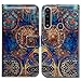 Bcov Moto G Power 2020 case,Motorola G Power case, Gorgeous Colours Circle Mandala Leather Flip Case Wallet Cover with Card Slot Holder Kickstand for Motorola Moto G Power