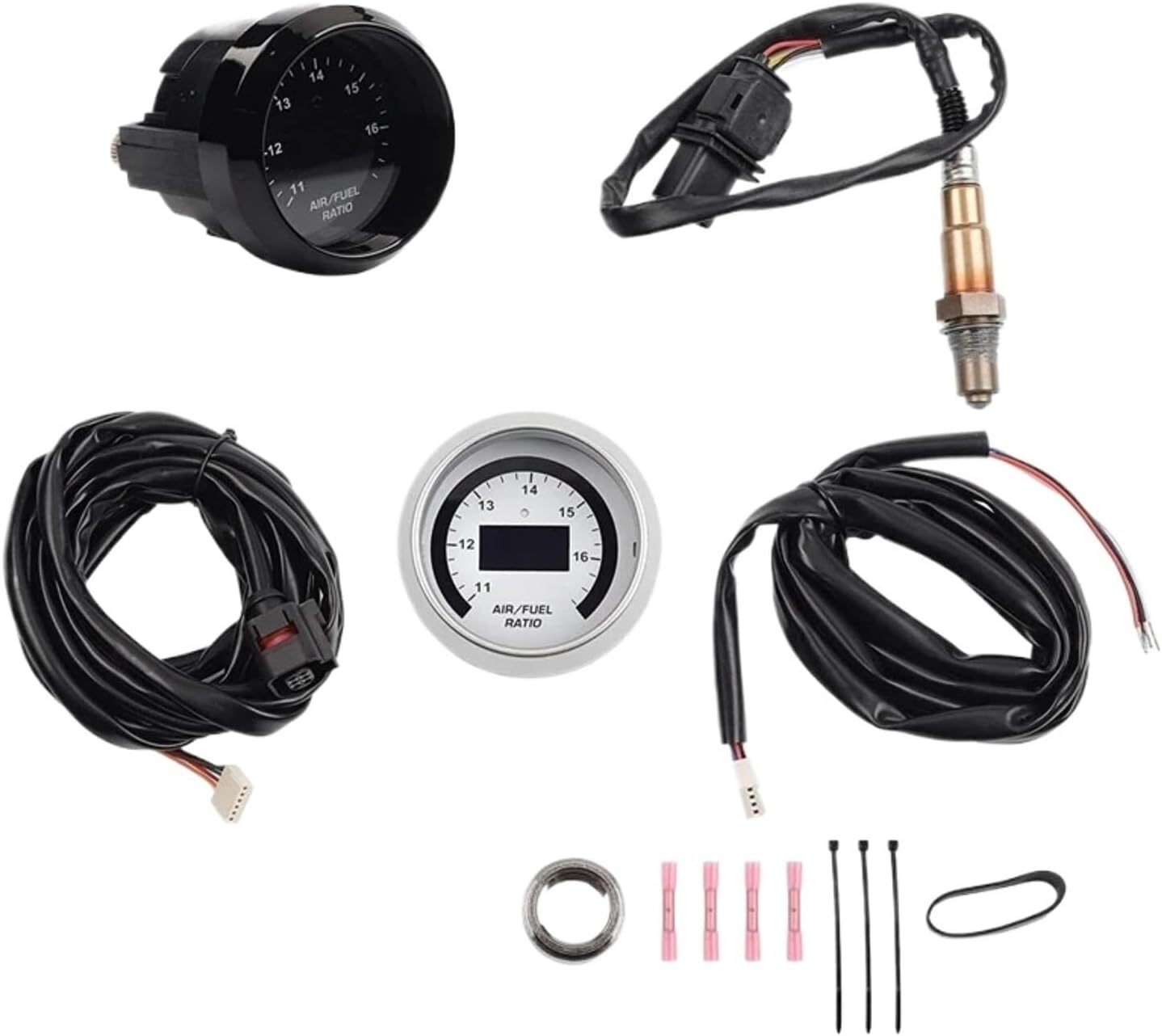 1Set Racing 30-4110 AFR 52Mm Wideband O2 UEGO Controller Air Fuel Ratio Gauge AFR With 4.9LSU Oxygen Sensor 0258017025
