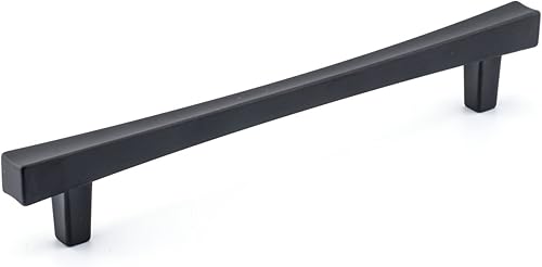 Richelieu Hardware BP7227160900 Westmount Collection - Manija central de 6 516 pulgadas (6.299 in), color negro mate