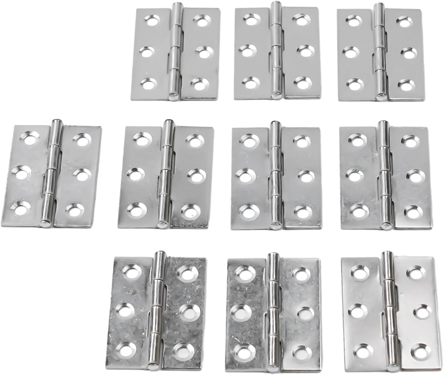 Ball Bearing Hinge Silver Corrosion for Door Office Reliable Replacement Stainless Steel 4 Mm Butt Internal