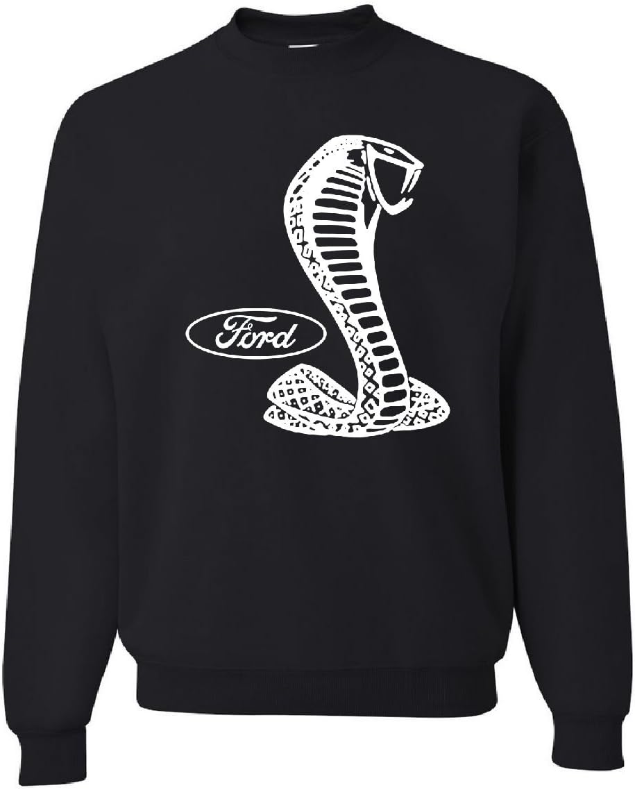 Tee Hunt Ford Shelby Crew Neck Sweatshirt Ford Performance Muscle Car Racing