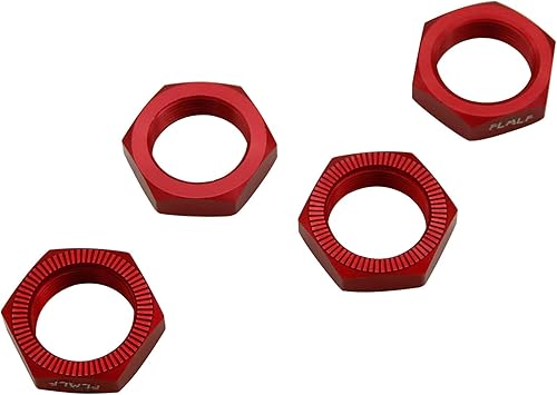 Miniatura 4 de FLMLF Juego de tuercas de rueda de aluminio 24MM rojo para 15 escala Hpi RV Km Baja 5b RC piezas de coche