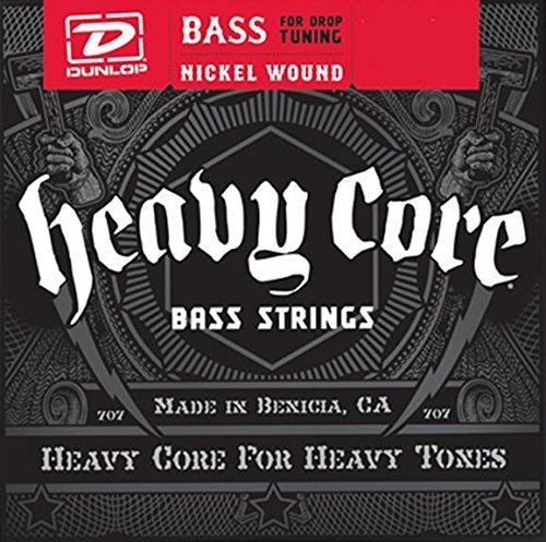 DUNLOP DBHCN65 Nickel Wound Heavy Core Electric Bass Strings, .065-Gauge