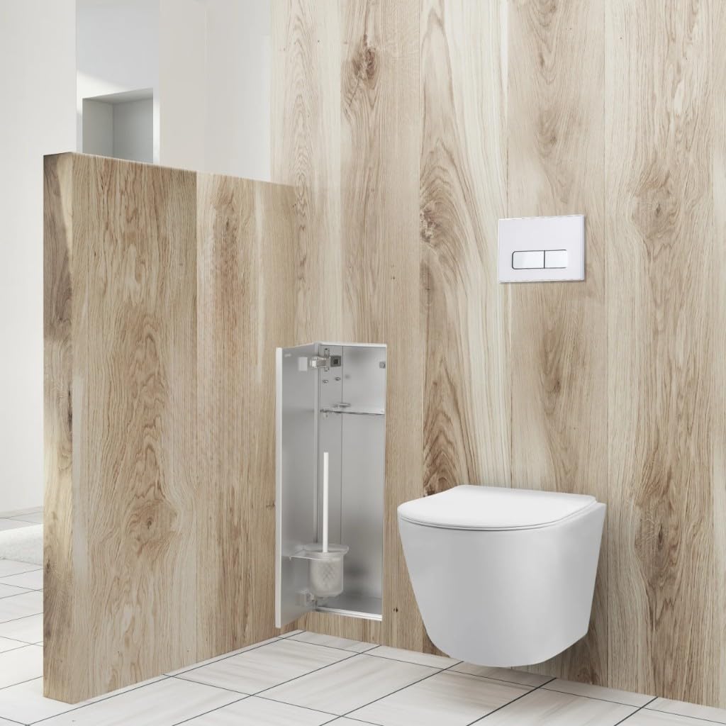 Badezimmerschrank für Klobürste 68,2x23,2x15 cm
