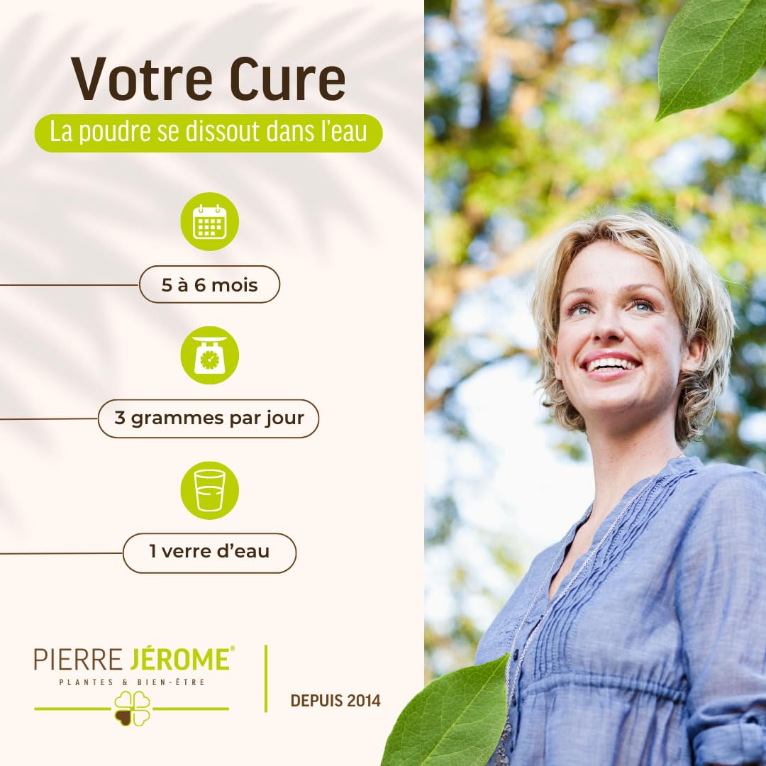 Lécithine de Soja en Poudre Pierre Jérôme - 500 G - Complément et Additif Alimentaire à Base de Phospholipides de Soja - Foie, Cerveau - 0.5 KG - 500 Jours