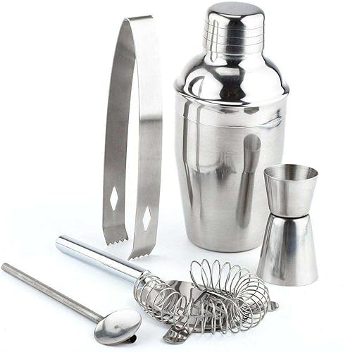 VBSQ Stainless Steel Cocktail Shaker Mixer Drink Tools Bar Set Kit Cocktail Shaker Bartender kit Cocktail Shaker Set Bar Accessories Bar Set Shaker