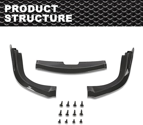 Miniatura 7 de Divisor de parachoques delantero sin pintar compatible con Subaru Impreza WRX STI CS2 2006-2007