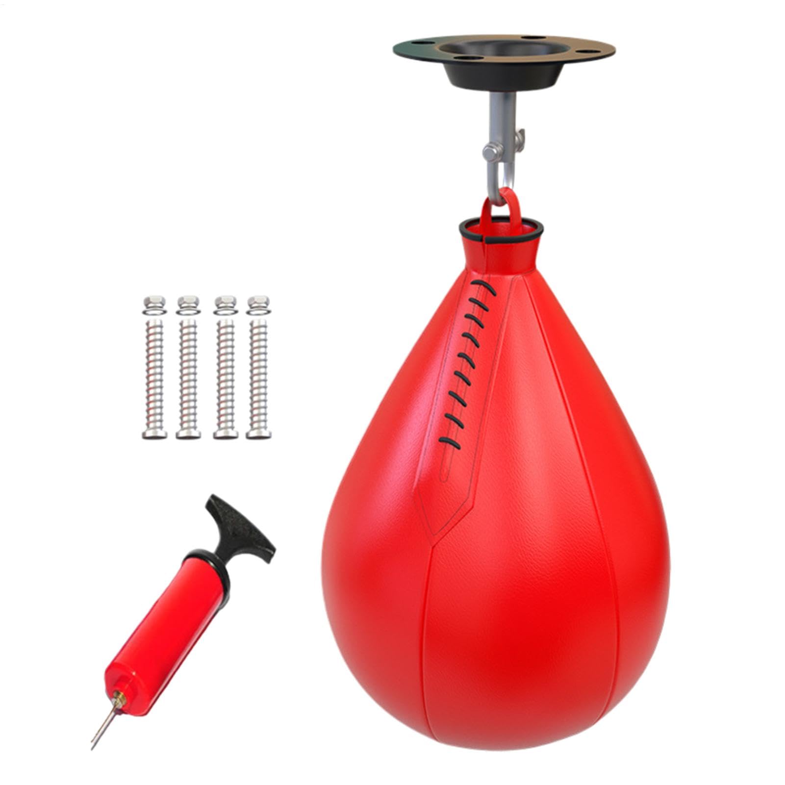 Zestaw bokserski Speedbag, wisząca torba Speed Bag, torba w kształcie gruszki, przenośna piłka bokserska, obrotowa piłka na siłownię, wielokrotnego użytku, torba Speed Bag dla mężczyzn, zestaw