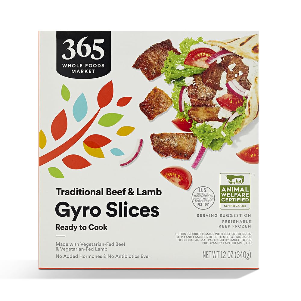 365 By Whole Foods Market, Frozen Lamb Gyro Slices S2, 12 Ounce