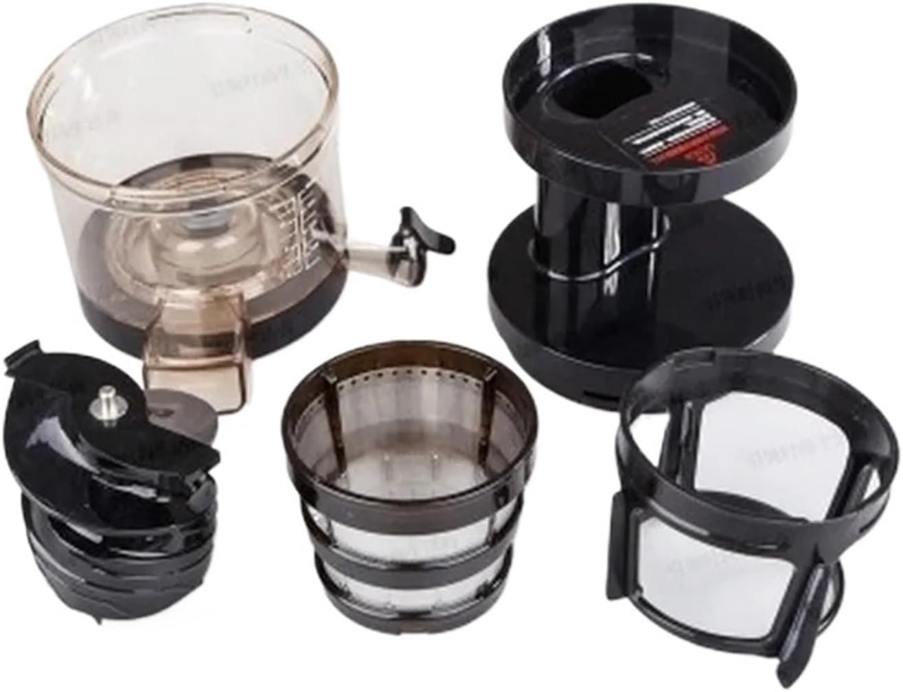 5-Piece Set Compatible for Hurom Juicers Parts Hh-sfb11 Hl-rbk20 Hl-dbf11 Hl-rbf11 HU-660WN/800WN/880WN/910WN/1200WN HU-600WN HU-1100WN