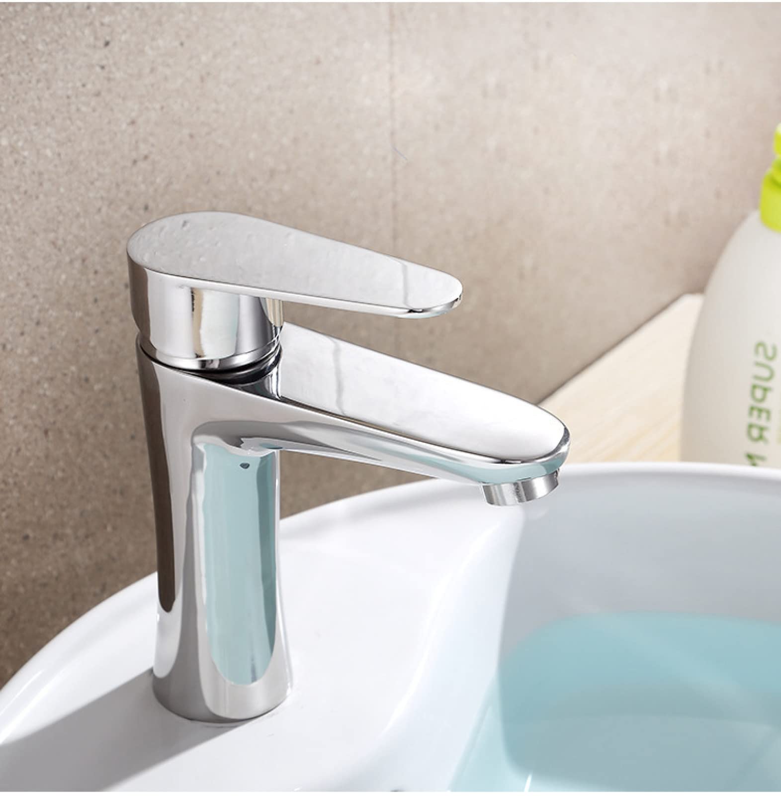 304 Rubinetto in acciaio inossidabile Galvanostegia domestica Lavabo caldo e freddo Rubinetto lavabo rubinetto