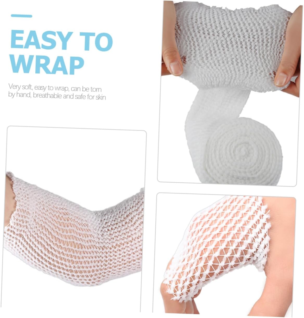1roll Mesh Elastic Bandage for Sports and First Aid Flexible Athletic Bandage for Sprains Injuries and Wear-Resistant First Aid Tape
