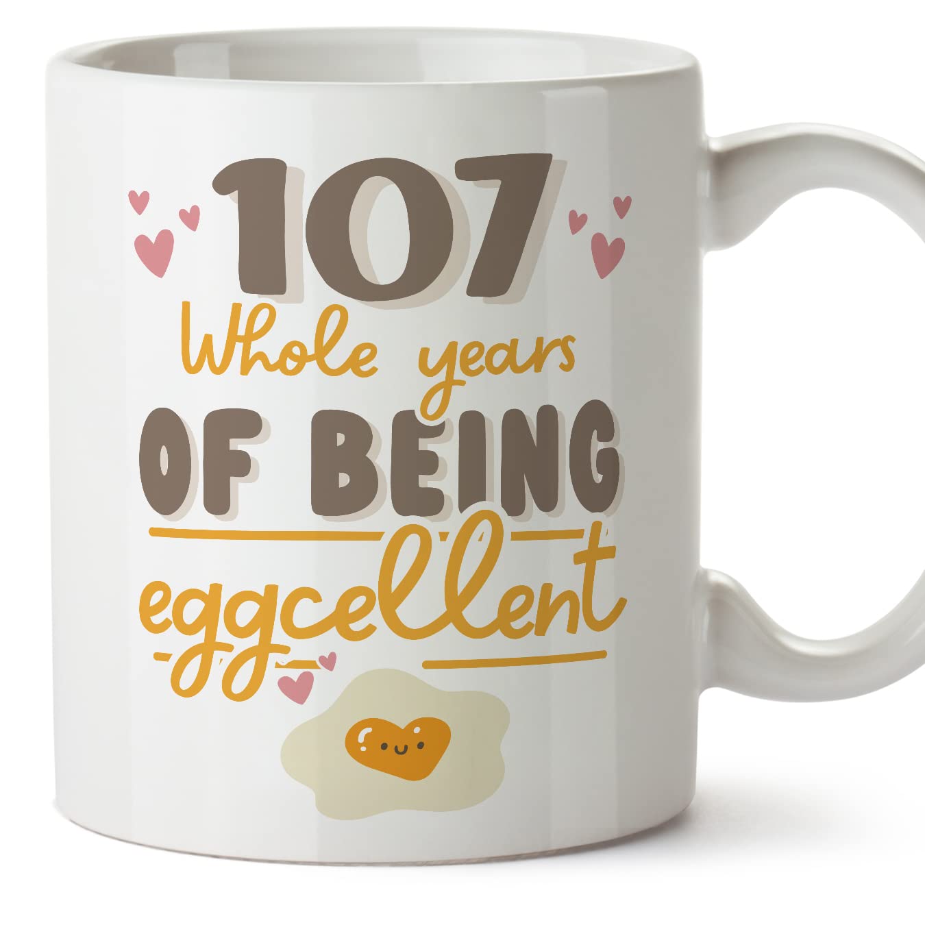 MUGFFINS 107 Birthday Mug - in English - Happy Birthday You are Eggcelent - Funny Anniversary Present - 11 oz