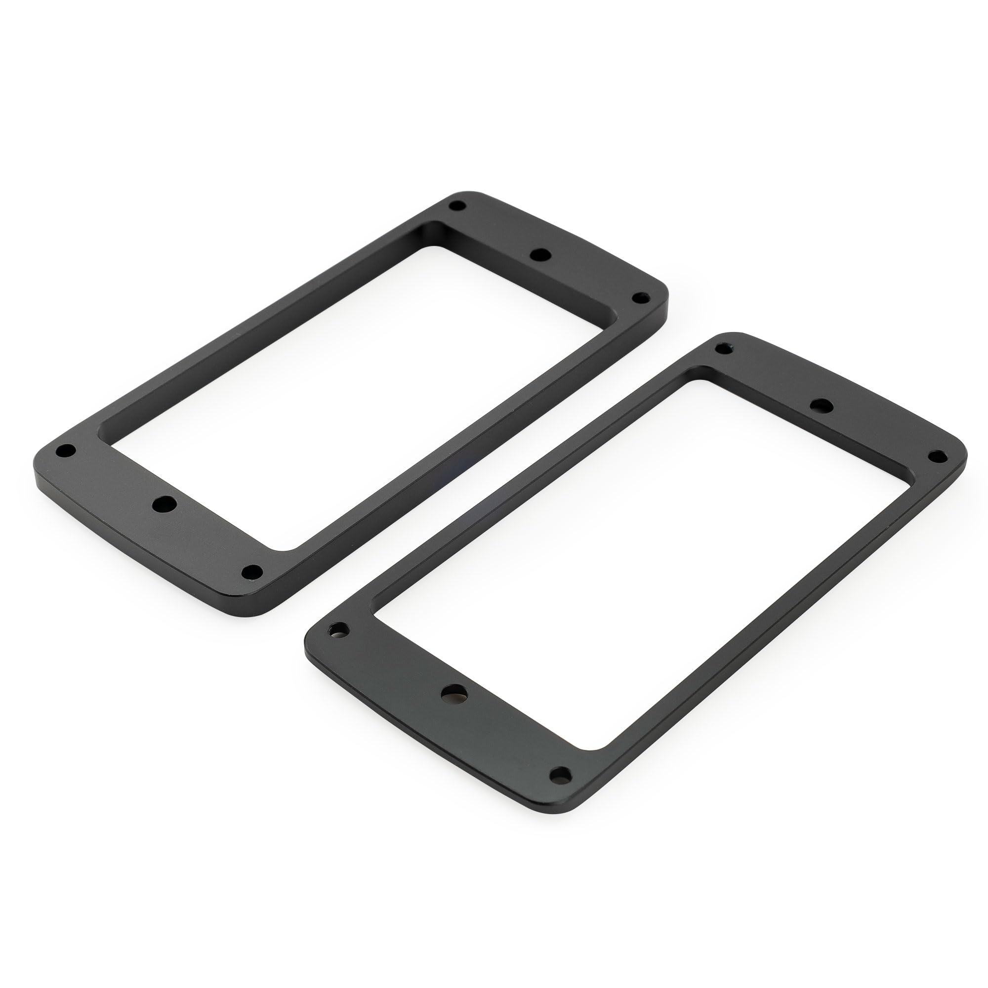 Musiclily Ultra Fondo Piatto Smussato Set Mascherina Pickup Humbucker in Alluminio per Chitarra Elettrica Epi SG, Nero (3mm+5mm)