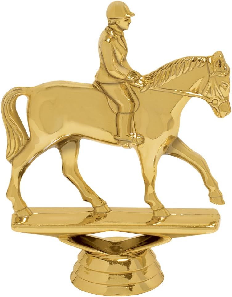 Crown Awards 6" Gold Equestrian Horse Trophies - Horses Award Trophy