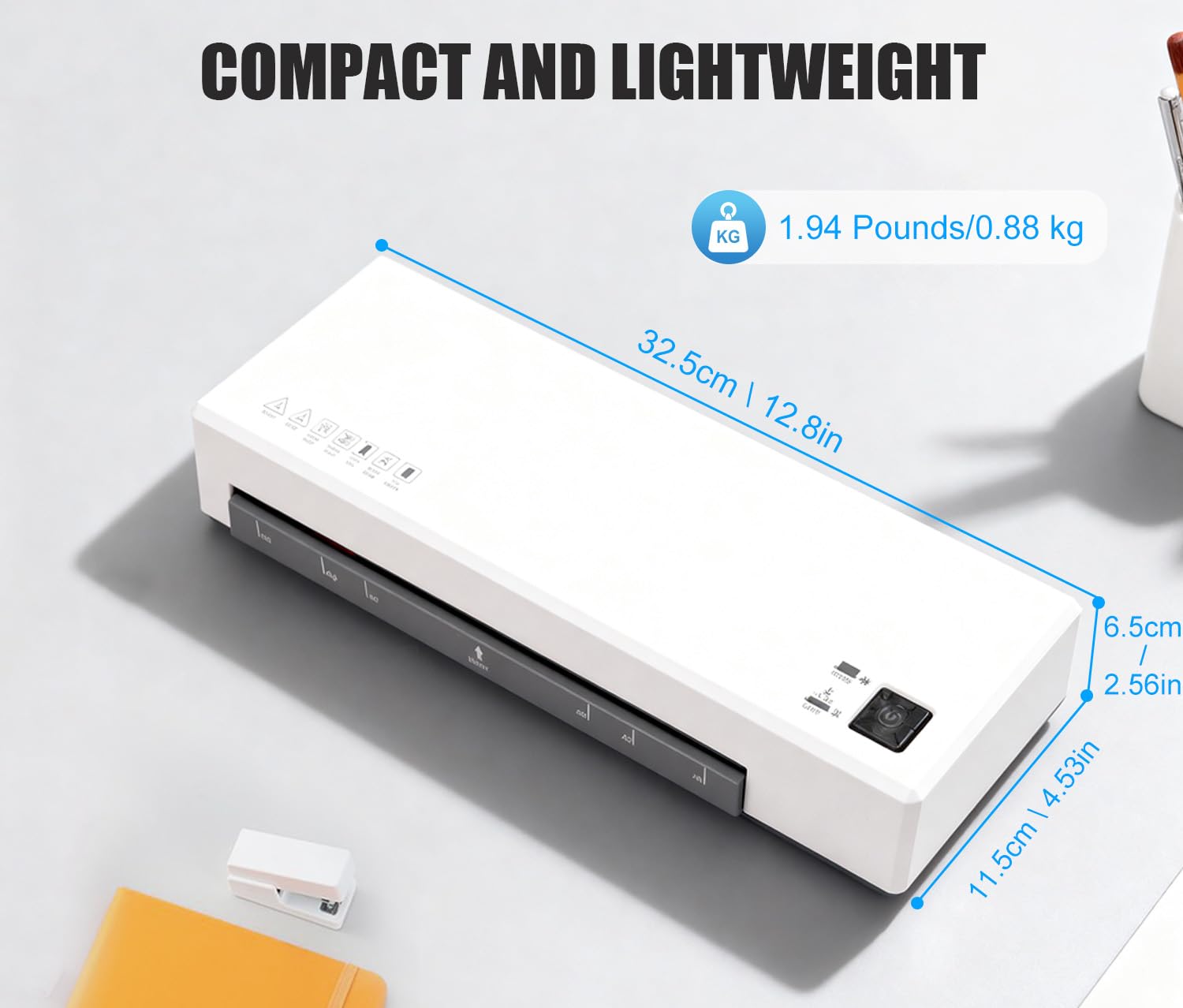 Laminator A4 termicznie i na zimno i 40 kieszeni, 4 w 1, maszyna do laminowania z obcinarką do papieru i zaokrąglaczem kątowym, Laminator A4 A5 A6 do biura Domu Karta Szkoła