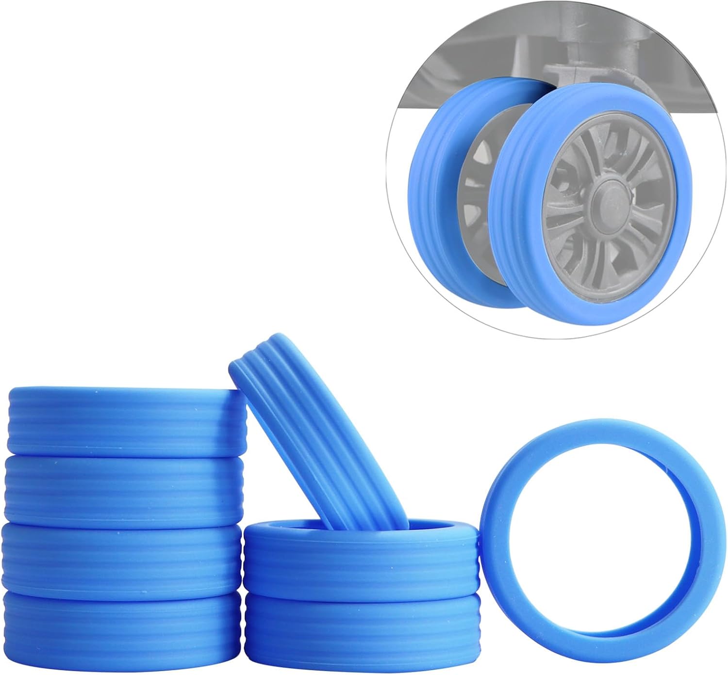 ZhaoCo Luggage Wheel Covers 8Pack Carry on Luggage Wheel