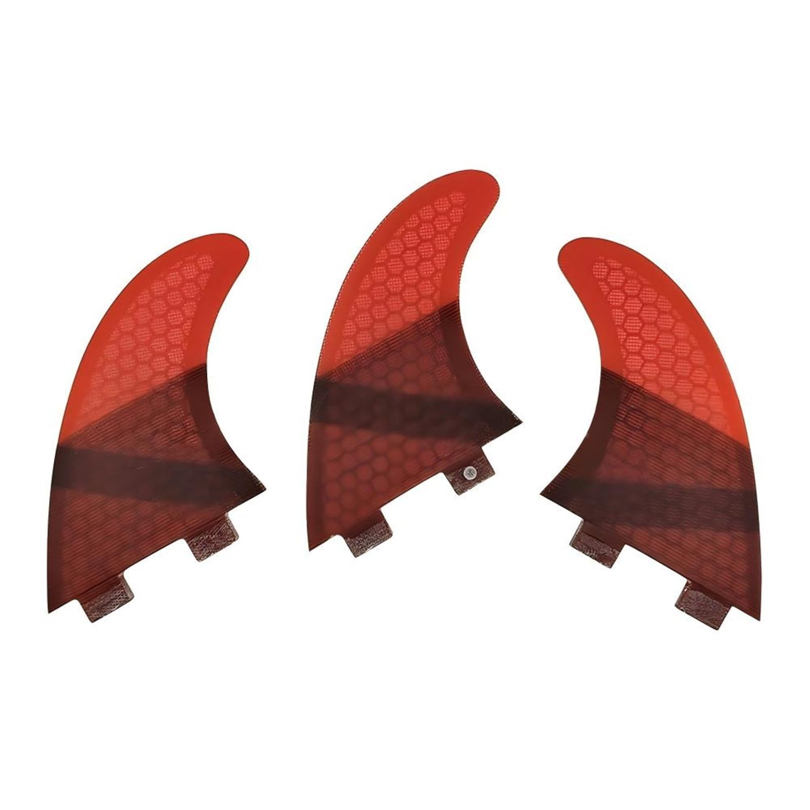 Mkhqst Red Surfboard Fin L/M Tri Sets Surfboard Fins Honeycomb Fiberglass Double Tabs 1 Surfing