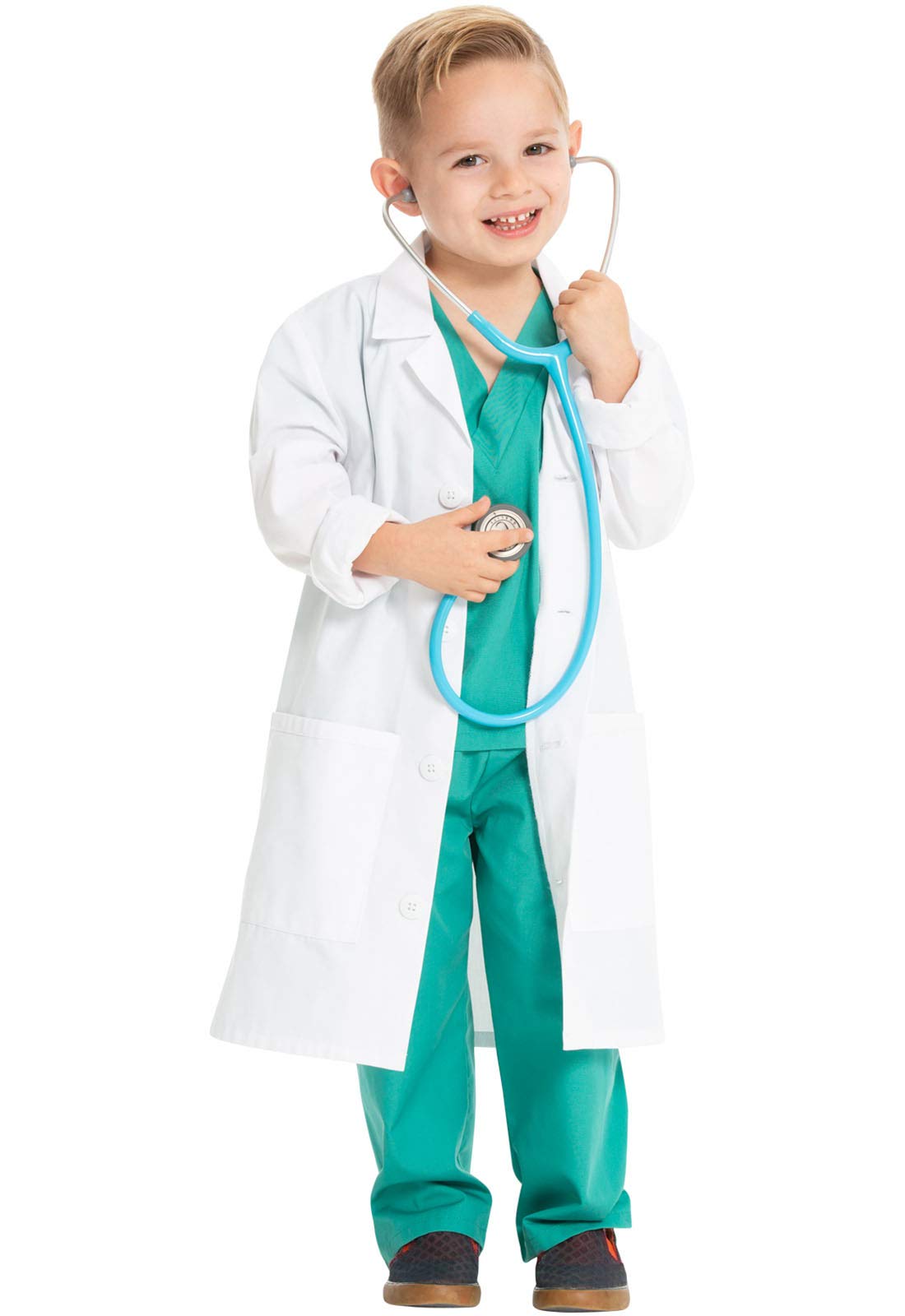 CHEROKEE Scrubs Lab Coat Kids CK430, M, White