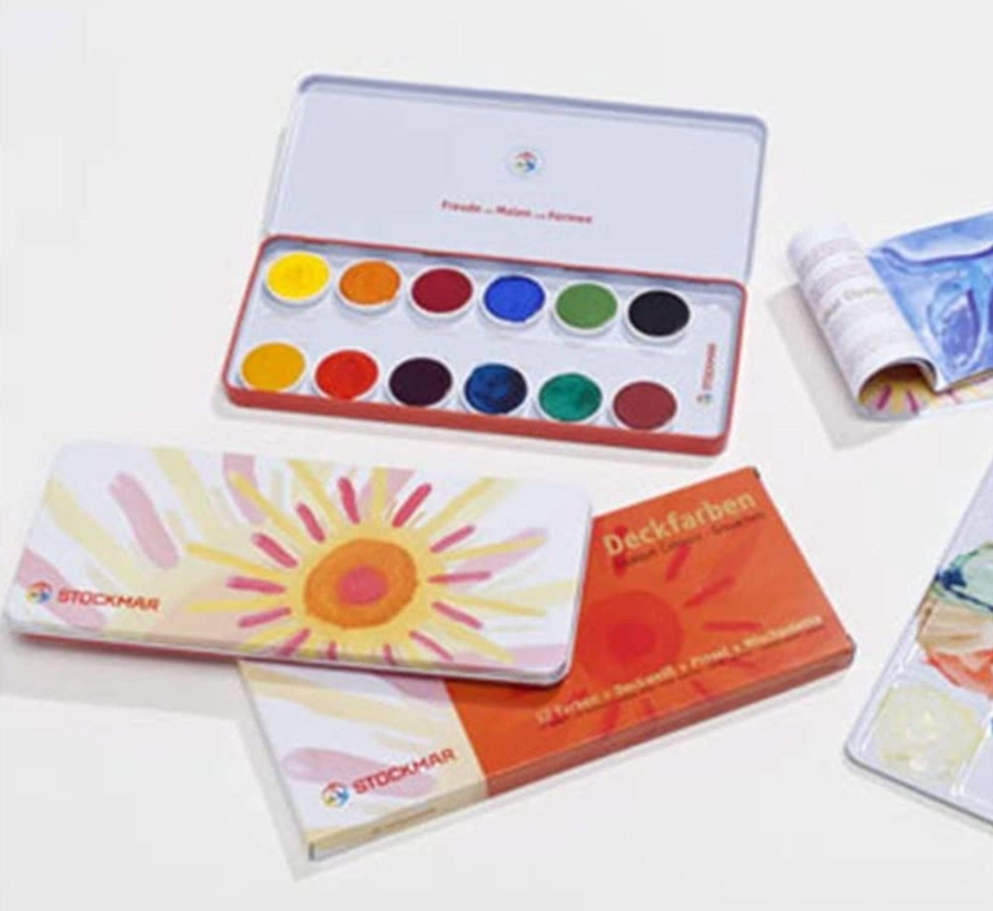 LYRA Watercolor Paint Set, 12 Opaque Colors with Brush
