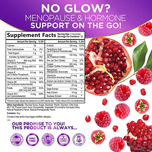 Menopause Supplements For Women - Complete Menopause Relief Gummy Helps With Night Sweats, Hot Flashes & Natural Energy Support, Womens Menopause Support Vitamins, Non-Gmo And Gluten Free - 60 Gummies #TOP1