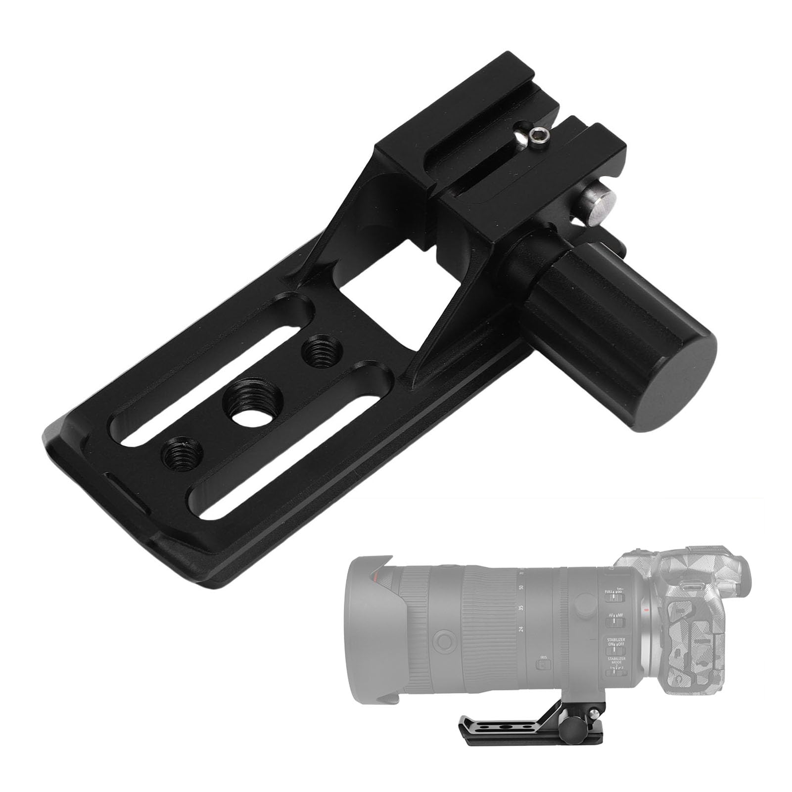 Supporto Ad Anello Base per RF 70-200mm F/2.8 L IS USM Z, Staffa | Piedino per collare obiettivo in lega di alluminio, base piastra QR, fori per viti da 1/4\" e 3/8\", per obiettivi RF