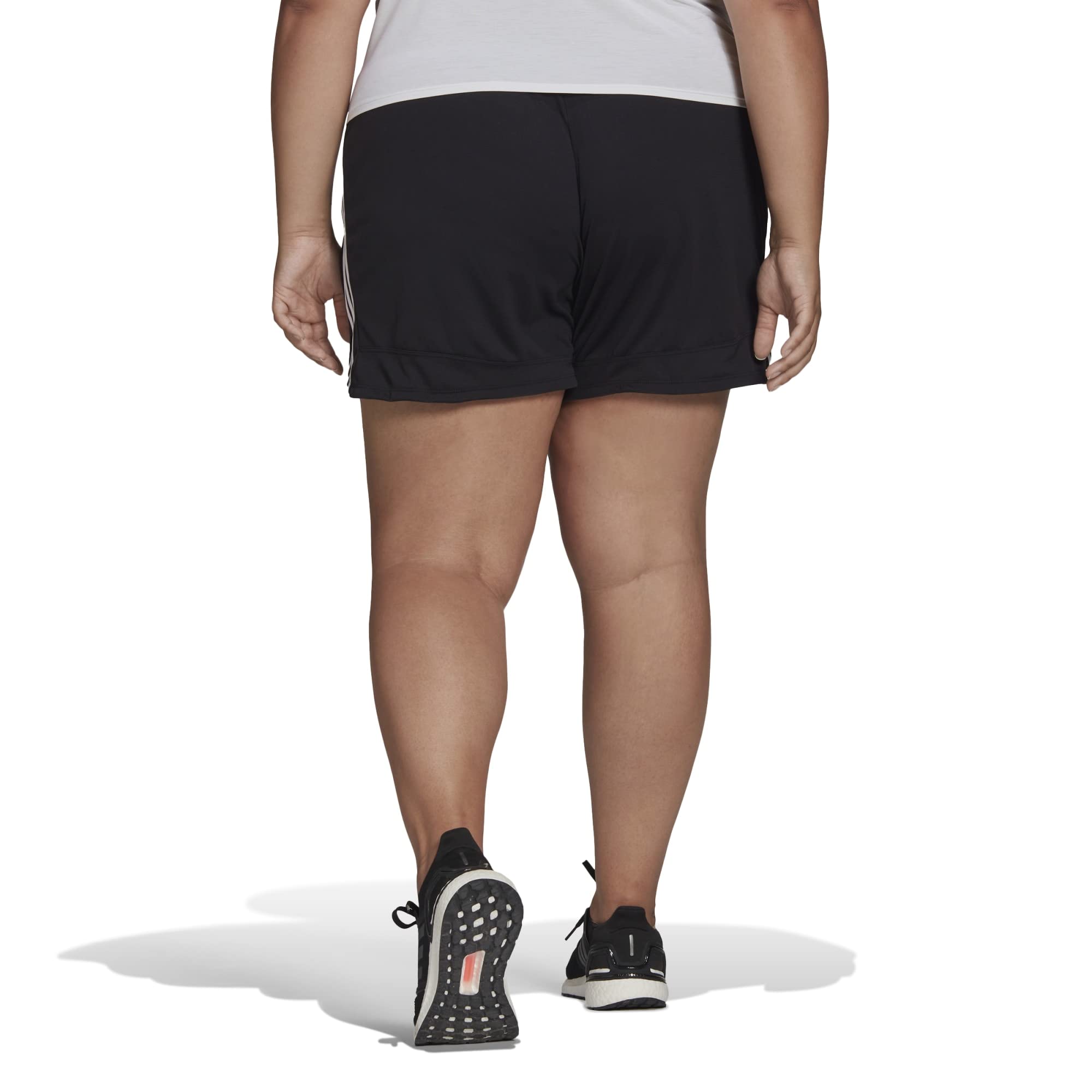 adidas Pacer 3-stripes Knit Shorts (Plus Size) - Szorty na deskę Kobiety