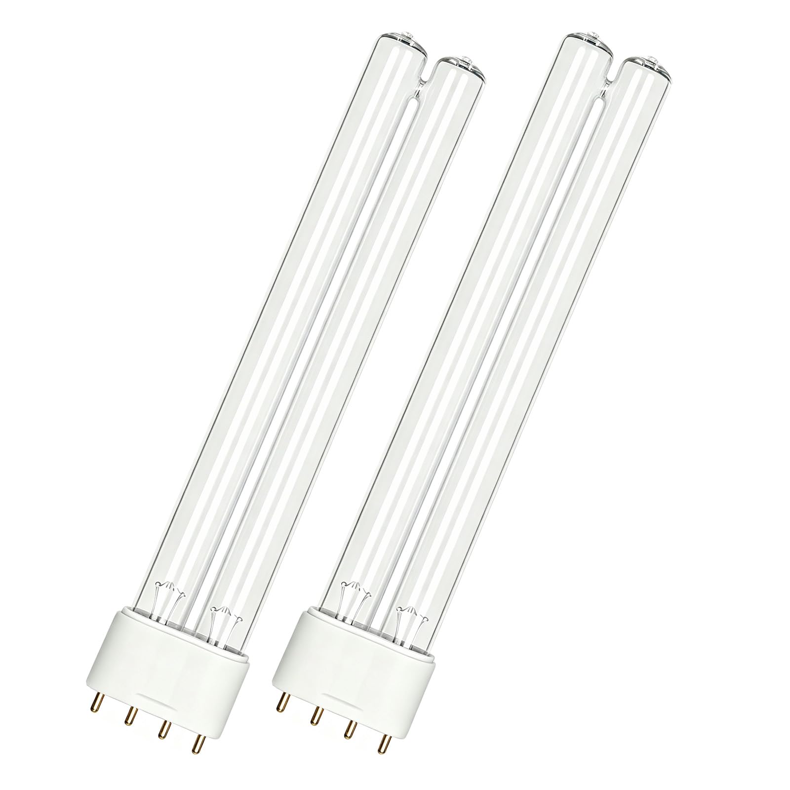 2 Pack 36W 2G11 4 Pin UV Lamp, UVC Pond Clarifier Bulbs, Aquarium UVC Lamps
