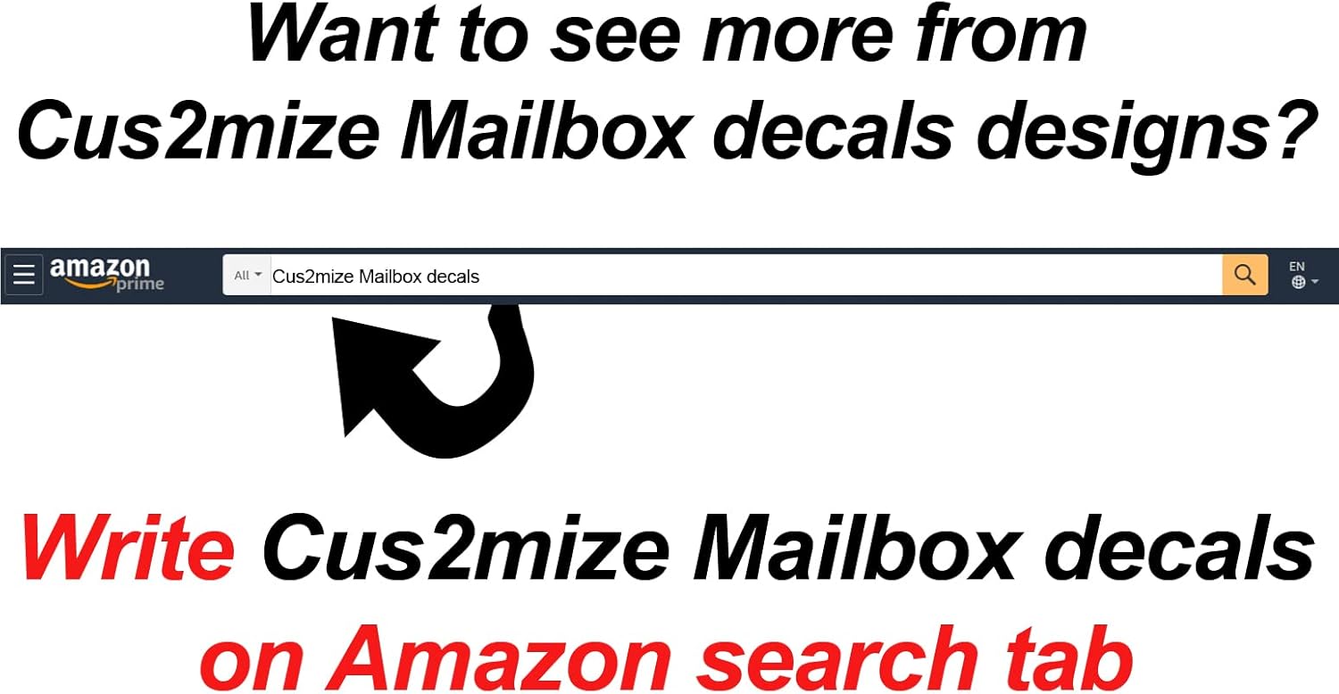 Set Of 5 Mailbox Decals, Mailbox Decals Personalized - Personalized Mailbox Decal - Mailbox Decals For Outside - Waterproof Mailbox Decals - Last Name Decals - mailbox custom address decals - mailbox Vinyl Decals - Customize Mailbox Decals - Mailbox Numbers, Letters, By Cus2mize Mailbox, DN2 (Pink)