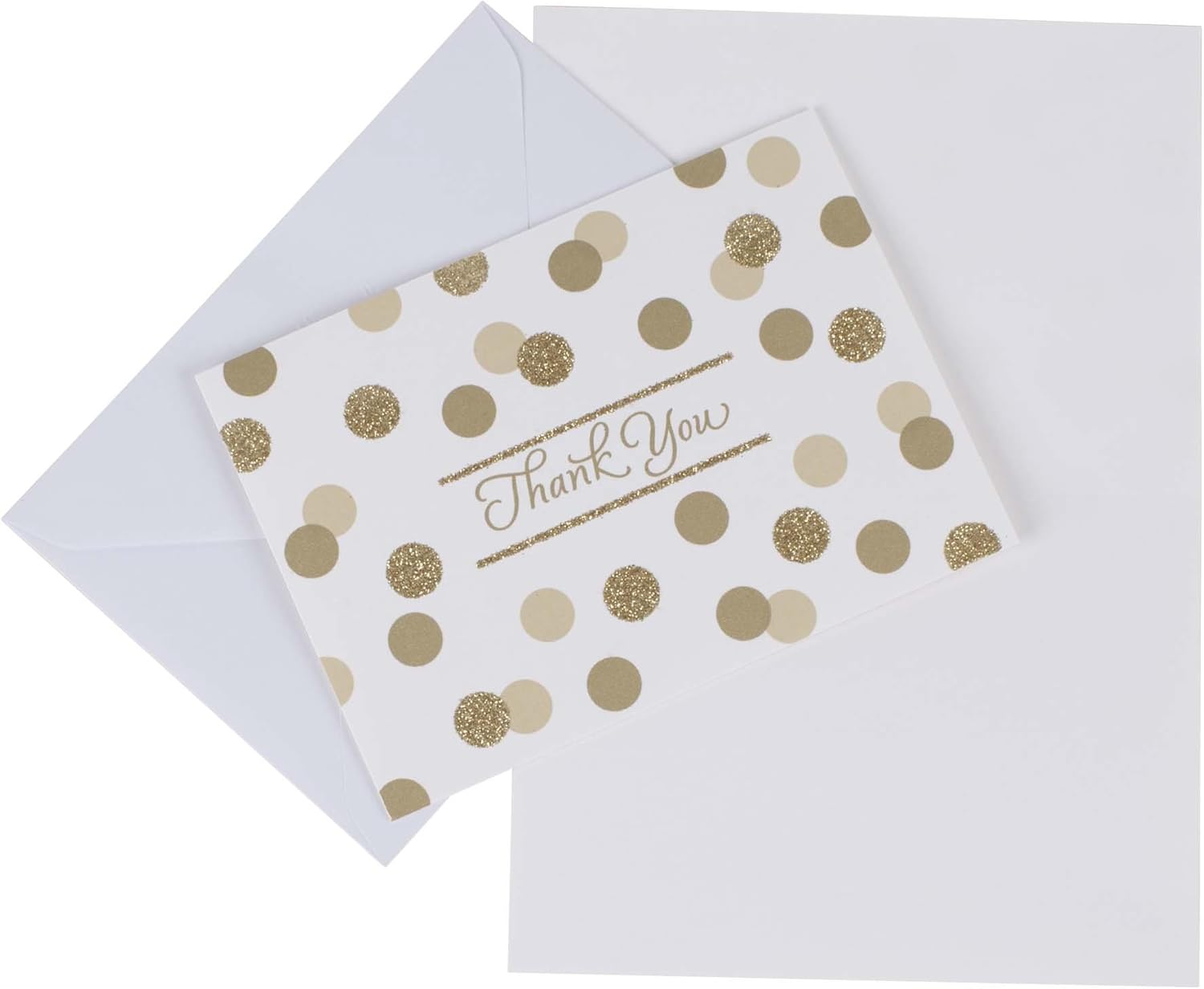 Buy Hallmark Thank You Cards Gold Foil And Glitter Dots 40 Thank You Notes With Envelopes For Wedding Bridal Shower Baby Shower Graduation Online In Turkey B0747p4sm6