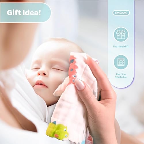 Miniatura 2 de Paquete de 7 paños de muselina para bebé, toallas suaves para recién nacidos, toallas absorbentes de baño y cara para bebé, 100% algodón, paños para