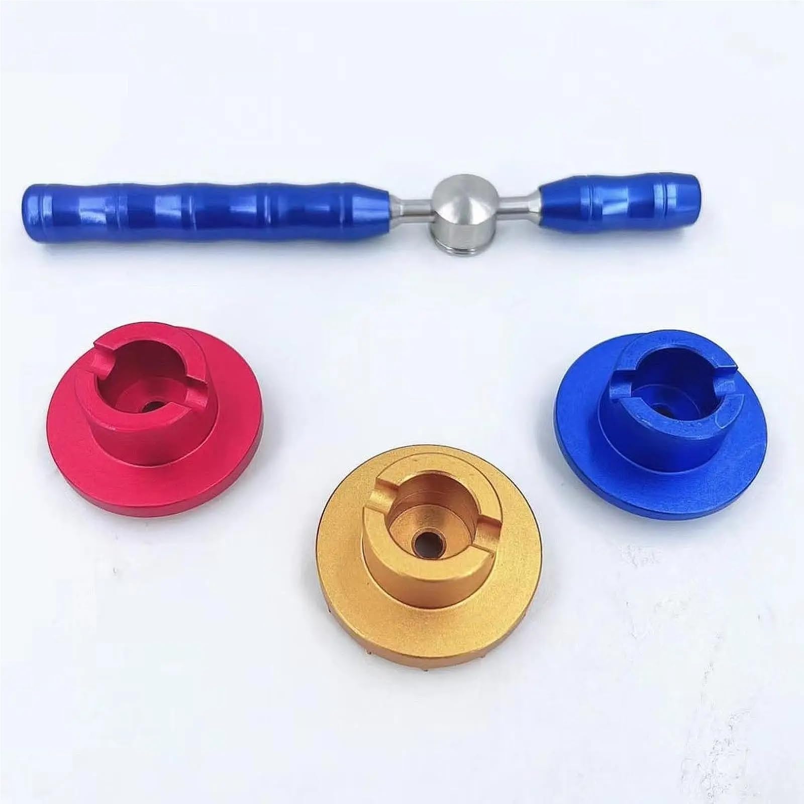 Kit de Herramientas for abridor Relojes, Cajas, Apertura con 3 Troqueles, removedor Cubierta Trasera Reloj, Herramienta reparación para Abrir Tapa Trasera de Reloj
