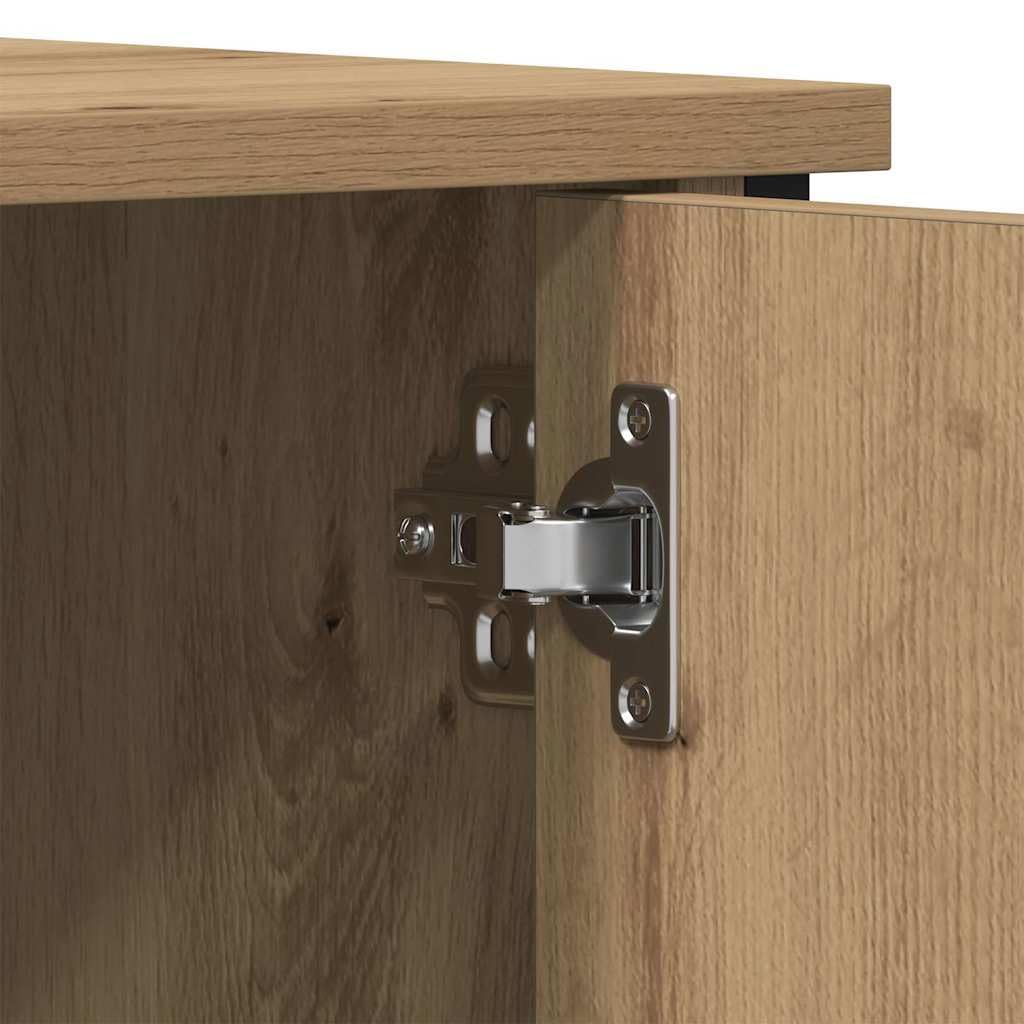 vidaXL Szafka pod telewizor 100 x 40 x 50 cm dąb artisan | Sporo miejsca na Twoje media, Nowoczesny wygląd, który świetnie wpasuje się w każdy salon,