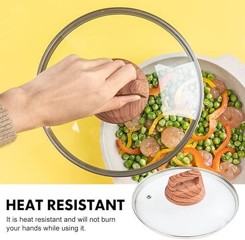 Miniatura 2 de Hemoton Tapa de vidrio templado, cubierta de cocina visible, suministros de cocina, cubierta de olla visible, cubierta de olla multiusos, tapa de